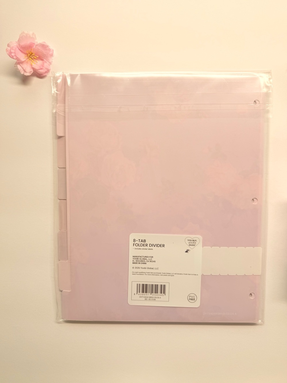 ๐ Love Shack Fancy x Target Pink Floral Folder Divider and Stapler Bundle - Picture 5 of 7
